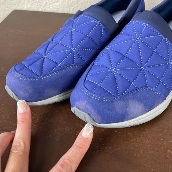 Easy Spirit Telise Slip On Quilted Padded Puffy Sneaker Comfort Blue Sz 7.5 - Picture 8 of 13